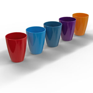 كوب بلاستيك مدور – تصميم مريح وأنيق للمشروبات اليومية