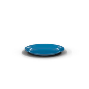 طبق بلاستيك مسطح مدوّر 21 سم أنيق لتقديم الوجبات اليومية