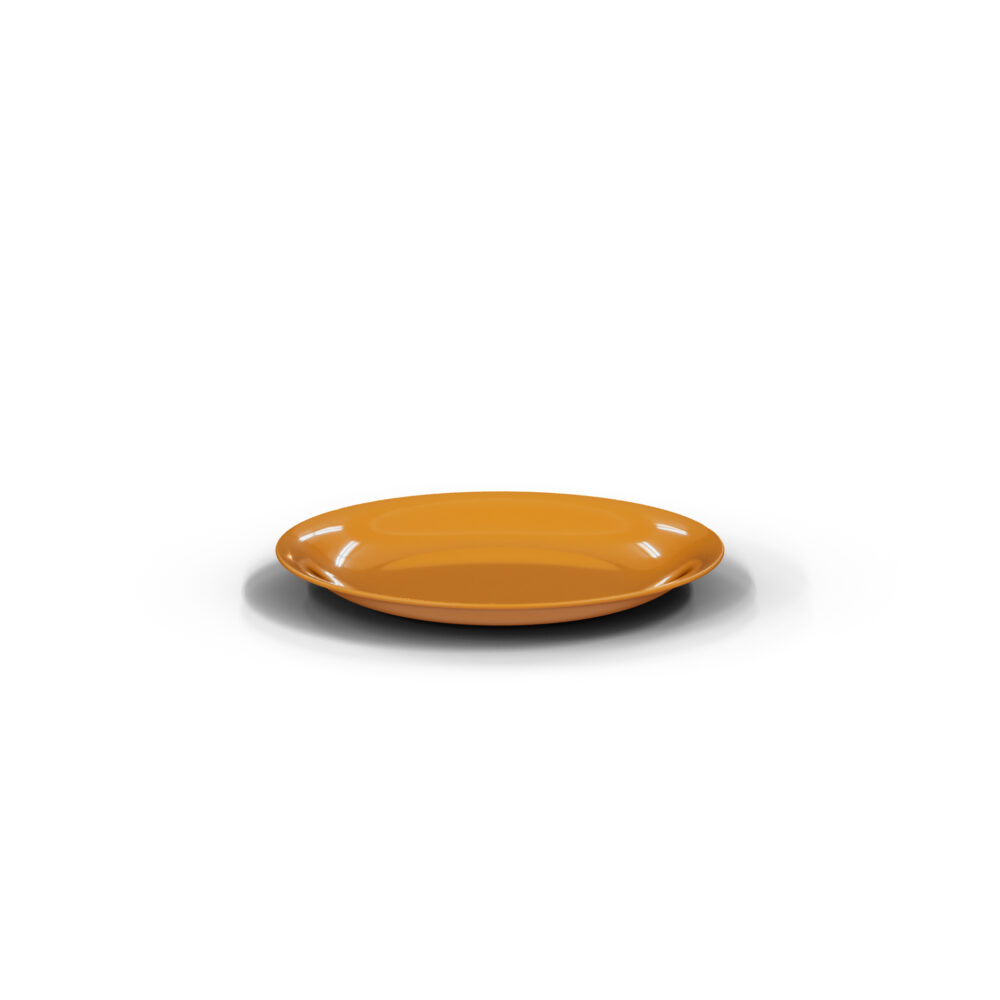 ⁦طبق بلاستيك مسطح مدوّر 26 سم أنيق لتقديم الوجبات والمقبلات⁩ - الصورة ⁦5⁩