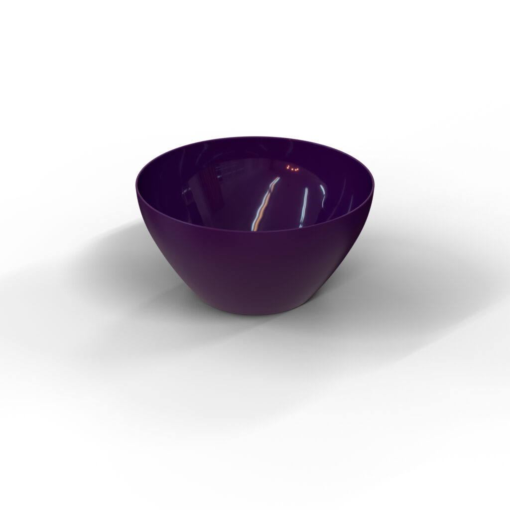 ⁦بولة بلاستيك مدورة 20سم أنيقه وآمن للطعام⁩ - الصورة ⁦3⁩